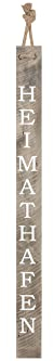 SeasideNo.64 - maritimes Holzschild - rustikales Treibholzschild mit Heimathafen - Garten, Naturprodukt Dekoration - Wohndekoration - Aufhängung am Tau 118 cm
