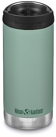 Klean Kanteen Tkwide Thermal mit Café Cap aus Edelstahl in der Farbe Beryl Green, 355ml, 1010098, 12oz
