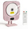 Kpop - Lettore CD rosa per computer/parete, con cavo verticale carino lettori CD per la casa, altoparlanti Bluetooth/radio FM con telecomando IR, timer musicale CD
