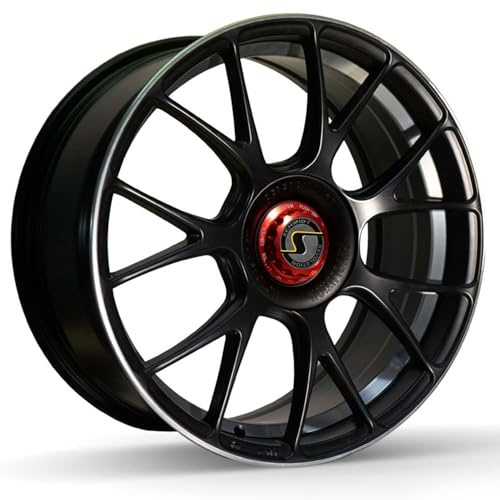 Schmidt Felge Gambit 8.5Jx19 ET32 5x112 SatinBlack Hornpoliert/Undercut kompatibel mit Mercedes AMG A-Klasse AMG A35 4-matic (F2A)