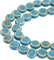 HOBBIESAY 56 perline in porcellana rotonde e piatte da 12 mm, 2 fili di perline in ceramica smaltata anticata, perline distanziatrici cinesi, perline sfuse per gioielli fatti a mano, bracciali,