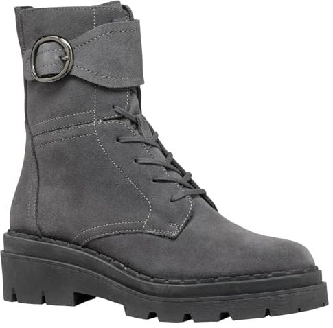 Geox Stivali da donna D Felleny B alla caviglia, grafite, 41 EU