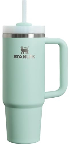 STANLEY Quencher H2.0 FlowState Stainless Steel Vacuum Insulated Tumbler with Lid and Straw for Water, Iced Tea or Coffee (Mint, 30oz)