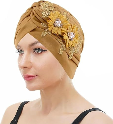 SONZECRLEE Foulard en Bambou pour Femme - Bonnet Chimio - Chapeau dans un Emballage Scellé, 2, Taille Unique