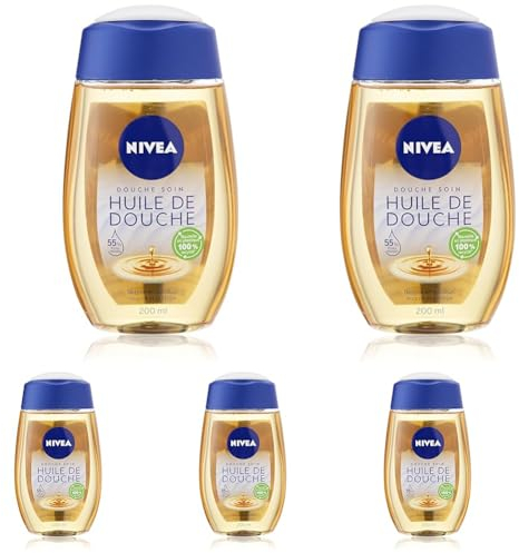 NIVEA Huile de douche 200ml (Packung mit 5)