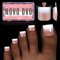 NOVO OVO Lot de 240 faux ongles d'orteils à presser avec pointe française ombrée pré-conçue en gel souple, apprêt et couche de base, couverture complète en acrylique, 15 tailles, 240 pièces