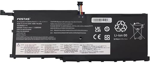 FESTAS 00HW028 SB10K97567 01AV409 Laptop Ersatz Akku für Lenovo ThinkPad X1 Carbon 4th Gen ThinkPad X1 Yoga 1st Gen 2nd Gen ThinkPad X1 Carbon 2016 Carbon X1 Yoga 2016 Series 01AV439 01AV458 01AV457