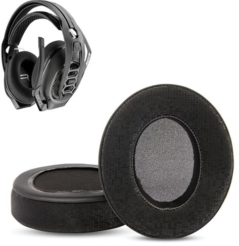 HAIZEEN Ohrpolster Kompatibel mit Plantronics Rig 800 PRO HX/Rig 800 PRO HS/Rig 800 PRO HD/Rig 800LX / 800HS / 800HD Gaming Headsets Ohrpolster Ersatzkissen (Proteinleder/Memory-Schaum)