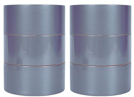 SIMON&ISAAC Gewebeklebeband Panzerband Panzertape wasserfest für Innen und außen 20 m x 50 mm x 6 Rollen Dicke 0,25mm Duct Tape handreißbar für Abdichten, Bündeln (Silber 6 Rollen x 5cm x 20m)