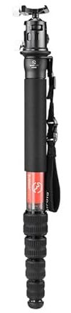 SUNWAYFOTO M3650C + EB-36 CF Monopod 36mm Top Section 10kg 22lb Max Load Carbon Fiber 1/4 / 3/8 Super Portable + Arca Compatible Ball Head