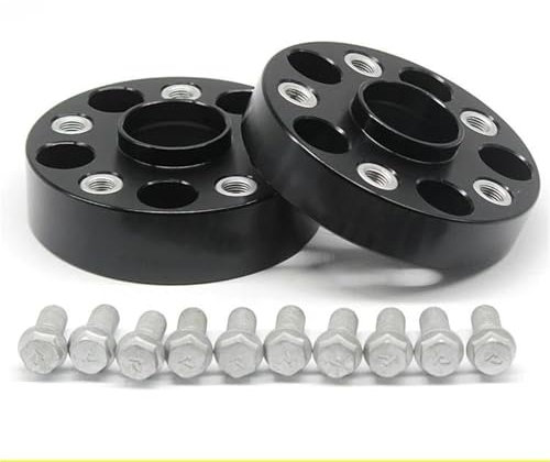 HDSNWG Flanschabstandshalter 2 Stück 25–50 Mm Auto-Radabstandshalter Spurverbreiterung Verbreiterungssatz Adapter-Abstandshalter Für B&MW X5 X6 E70 E71 E72 F15 F16 F85 F86(2pcs 50mm Black)
