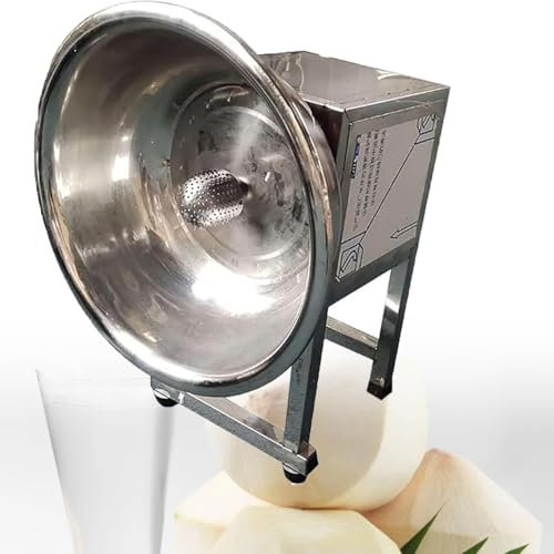 Vertical Coconut Grater Scraper Shredder, Electric Commercial 304 Stainless Steel Coconut Digging and Extracting Machine Coconut Shredder for Coconut Processing Store, Bakery, Dessert Shop