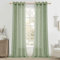 MRTREES Tende Voile Semi-trasparente Effetto Lino Verde Salvia 2 Pezzi con Occhielli 140x245 CM Tende Leggere per Interni Camera da Letto Moderna Soggiorno Salotto Tenda da Interno
