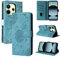 Rostsant Handyhülle für Xiaomi Redmi Note 14 4G Löwenzahn PU Leder Flip Case Brieftasche Tasche Hülle Magnetisch Handyhülle für Xiaomi Redmi Note 14 4G Blau