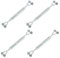 sourcing map 4Pcs M6(1/4) Jaw and Jaw Turnbuckles Wire Rope Tension, Galvanized Steel Turnbuckle Adjustable Cable Tensioner for Shade Sail, Clothesline, 1600 lbs Working Load Limit