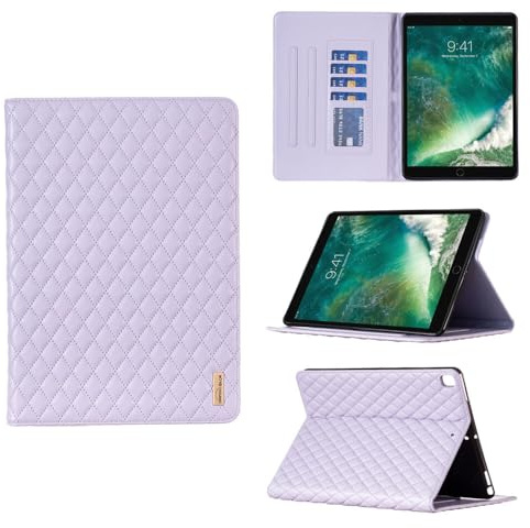 Custodia a portafoglio in pelle con chiusura magnetica per iPad 8 generazione 10.2 2020 (colore: viola) 281