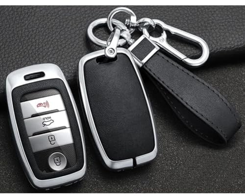 Autoschlüsseletui Für VW MK4 Für Bora Für Golf 4/5/6 Für Jetta Für Passat Für Polo Für Touran, Metallleder-Autoschlüsseletui-Abdeckungsschale