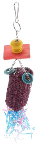 BESTonZON Hängendes Papageienspielzeug Vogelbeißspielzeug Bissfestes Vogelspielzeug Vogelkauspielzeug Sittichspielzeug Großes Vogelspielzeug Hängendes Papageienspielzeug Kauspielzeug Für Vög