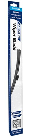 Simply Auto MULTI FIT FLAT BLADE 24IN | Multi-Fit Connection System | Single Front Wiper Blade