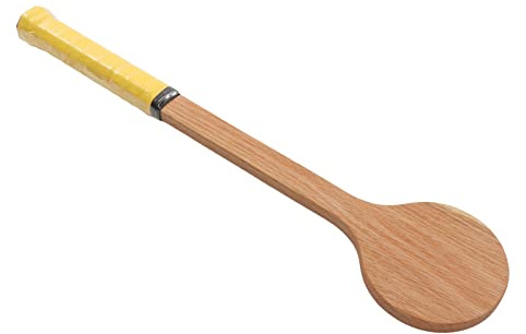 Bamjour Tennis-Übungsschläger, Tennis-Sweet-Spot-Trainer-Schläger, Tennis-Trainer, Tennis-Pointer Zum Aufkleben, Übungs-Tennisschläger, Tennis-Holzlöffelschläger für Sportler, Junioren,