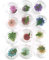Flower Nail Art, Real Flowers for Nails, 3D Nail Stickers with Nature Dry Flowers Leaves 36 Pcs