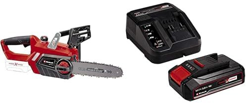 Einhell GE-LC 18/25 Li-Solo Power X-Change Cordless Chainsaw - Supplied with 2.5Ah Battery and Charger Starter Kit