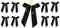 CaPiSo 12 Stück Schleifen 14x16 cm Fertigschleife Schleife Satinschleife Satin Trauer Beerdigung Grabschmuck Urnenbeisetzung Blumenstrauss (Satin Schwarz)