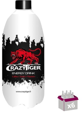 Crazy Tiger Boisson Énergisante - 6 x 1 L
