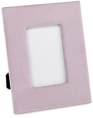 AmeliaHome Bilderrahmen Fotorahmen Samt Velvet Optik Velvo Lila