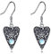 YFN Ouija Ohrringe Sterling Silber Ouija Brett Ohrringe Ouija Hänge Ohrringe Mondstein Schmuck Hexe Gothic Geschenke für Damen Mädchen