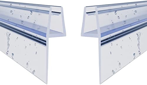 Duschdichtungen 90cm 2er Set mit extra langer Dichtfahne Ersatzdichtung für Falttür Drehfalttür Dichtungsprofile Duschtür Dichtung Gerade Glasstärke 5 mm 6 mm