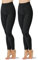 NOLOGO Legging Polaire Femme 300 Deniers Canada - Collant Thermique Femme, Legging Chaud Femme Hiver, Pantalon Femme Hiver, Leggings Femme Chaud, sous Vetement Thermique Femme - 2 PZ