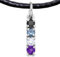 Pendentif Collier Asexuel avec Cordon, Charme Cadeau Asexuel Fait Main avec Pierres en Argent, Aussi pour Porte-clés, Bracelets, Colliers, Chaînes - Démisexuel (Argent PLAQUÉ PLATINE, Bijoux Asexuel)
