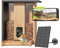 NETVUE by Birdfy Bambus Vogelfutterhaus mit Kamera zur Live Beobachtung, KI Vogelerkennung ohne ABO, 1080P Futterstation mit Nachtsicht, Echtzeit Benachrichtigung, Automatisch Aufnahm bei Vogelbesuch