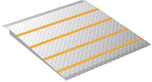 2.0 to 8.0 H Rise Adjustable Door Threshold Ramp for Elderly Wheelchairs