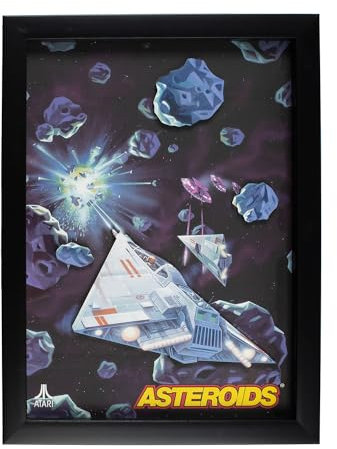 THUMBS UP 3D Picture Atari Asteroids 25X34Cm