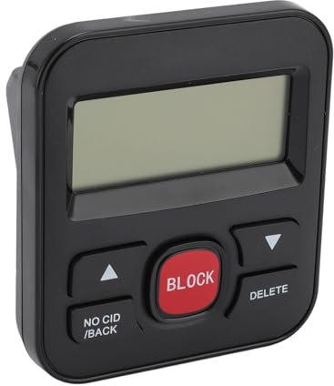Call Blocker for Landline Phones/Answering Machine/Home Cordless Phones, Caller Id Box Landline Device with Whitelist Dual Mode, Block Unwanted Calls