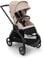Bugaboo Dragonfly City-Kinderwagen, leichter, kompakter Kinderwagen mit Vierradfederung, einhändig zusammenklappbar, XL Untergestellablage, Gestell in Schwarz und Sonnendach in Desert Taupe