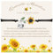 FANCIBAND Bracciali Maestra di Girasole con Corda Nera Regalo Maestre Fine Anno Regali per Collega Insegnanti in Pensione Regalo di Laurea
