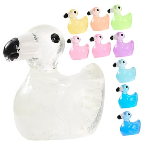 Sosoport 10stücke Kunstharz Miniatur Flamingo Dekorationen Für Mini-Garten Bonsai Landschaft Dekor Flamingo Figuren Statue Aus Harz Für Blumentopf Mini-Garten