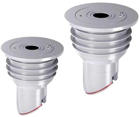 2 Stück Waschmaschinen Rohrdichtung, Waschmaschine Abflussschlauch Dichtung 35-40mm mit Verschlussdeckel, Silikon Wasserabflussrohr Dichtungsring für Zuhause, Küche, Wäsche(Grau)