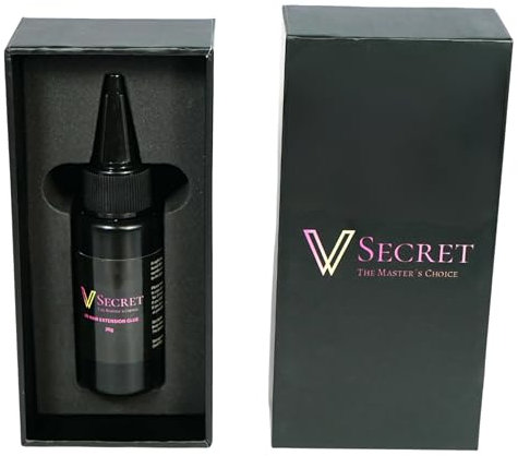 UV SECRET HAIR EXTENSION GLUE, HAARKLEBER, KOMPATIBEL MIT V-LIGHT 30 mg, Einfach und Effektiv, für professionelle Anwendungen (Braun, 30 milliliter)