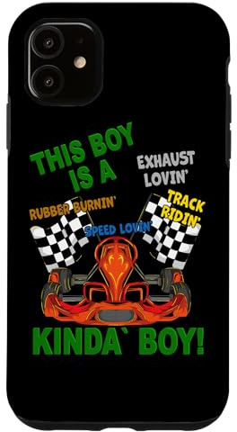 Go Kart Racing Boy - Go Kart Motor Karting Racer Boy Case for iPhone 11