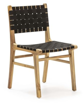 SILLA 50X56X87 MADERA TECA/TEJIDO NYLON