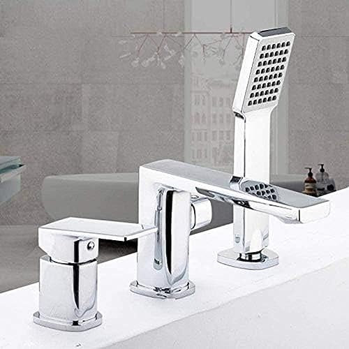 Modernes verchromtes 3-teiliges Badewannenarmatur-Duscharmatur-Set