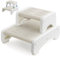 Onasti Tritthocker Kinder 2 Stufen, Robuster Hocker Zweistufiger Tritthocker, 2 in 1 Trennbar Tritthocker, für Badezimmer, Waschbecken und Toilette, Anti-Kipp und Anti-Rutsch (Grau-1 Packung)