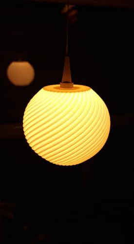 Set Lampenschirm mit Fensterhalterung und Clips, Lampe, Hängelampe Form Twist Line passend, kompatibel für Herrnhuter Leuchtmittel in der Größe A1e