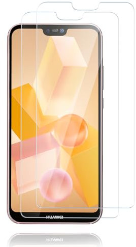 Carantee 2 Stück Schutzfolie für Panzerglas für Huawei P20 Lite Schutzglas, Blasenfrei Displayschutz Folie für Huawei P20 Lite Panzer Schutz, Sensitive Touch, Fingerabdruck Panzerfolie