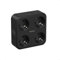 TESSAN Ladron Enchufes Plano con USB C, 4000W Enchufe Multiple con 4 Tomas CA, 7 en 1 Ladron con Interruptor, Ladrón Enchufe con 3 USB para Hogar, Oficina, Compatible con Teléfonos, Tabletas, Negra