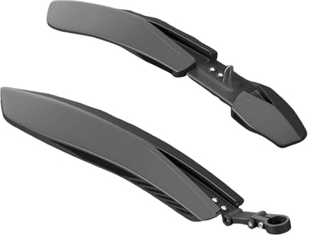 DimyFew Fahrradschutzblech-Set 24/26/27,5 Zoll Verstellbares Schutzblech-Set, Vorder- und Hinterradschutzblech, Fahrradschutzbleche, MTB-Steckschutzblech für Mountainbike, Rennrad, Citybike, Schwarz